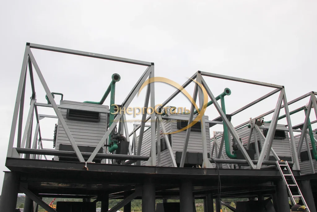 ALT: Монтаж модульной котельной 10 МВт с четырьмя котлами КВм