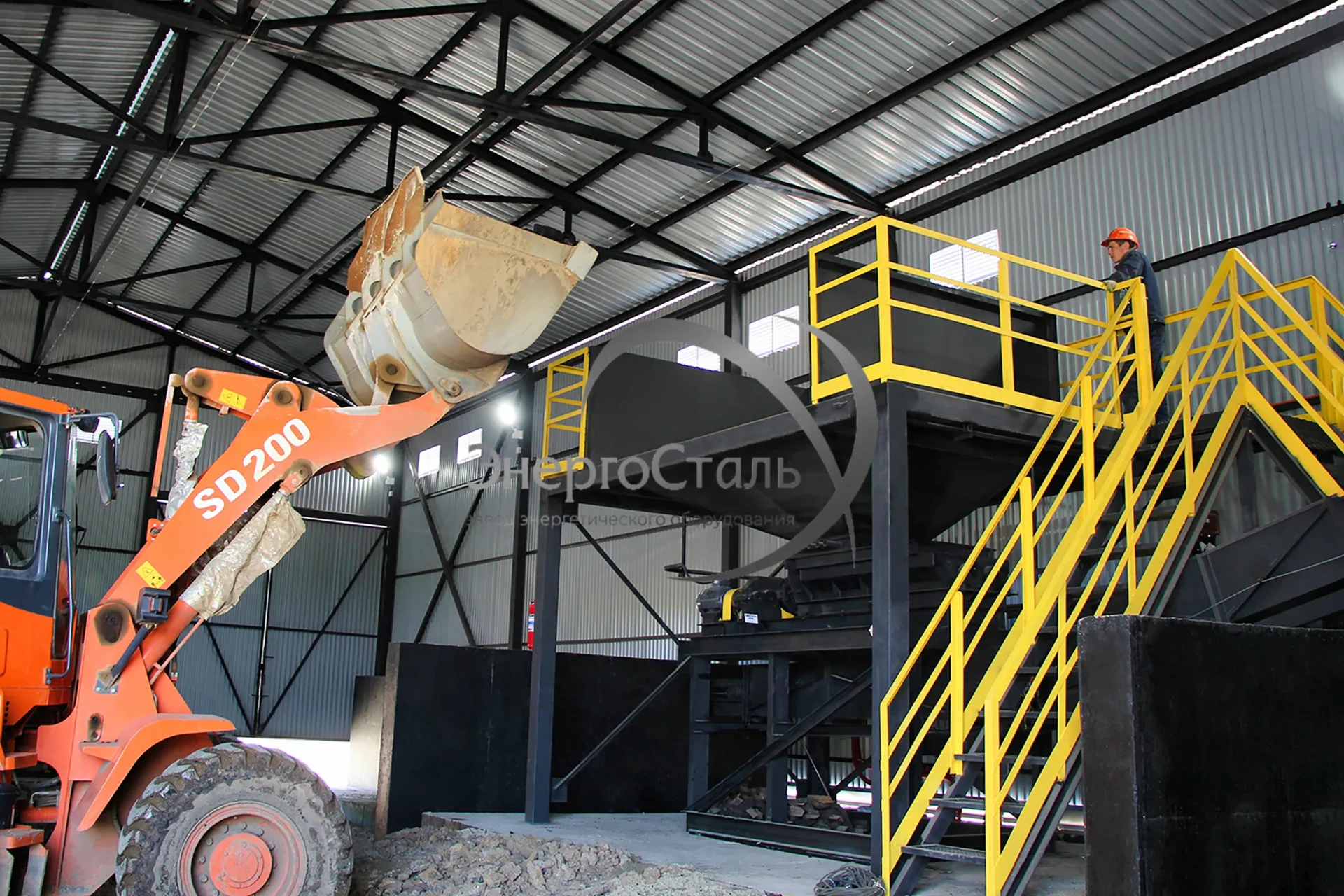 Модульная котельная МКУ-2,32 с котлами КВм-1,16 и складом угля в Приморском крае. ЭнергоСталь — качественные котельные установки